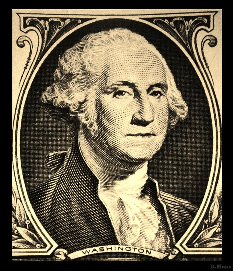 George Washington Photograph - GEORGE WASHINGTON in SEPIA by Rob Hans