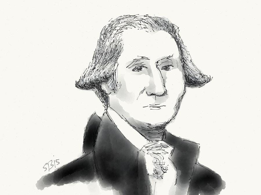George Washington Digital Art by Stacy C Bottoms