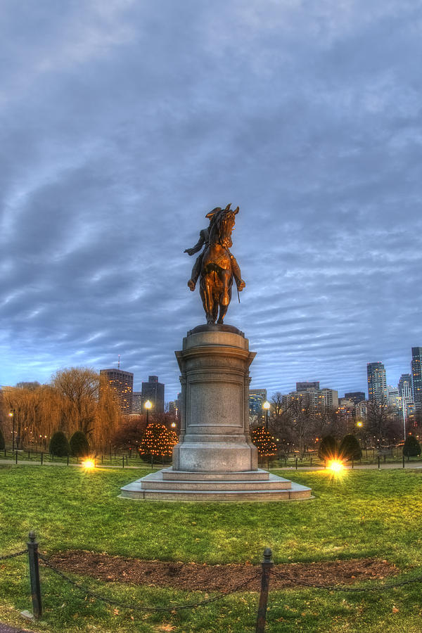 George Washington Statue 4 - Boston Photograph by Joann Vitali