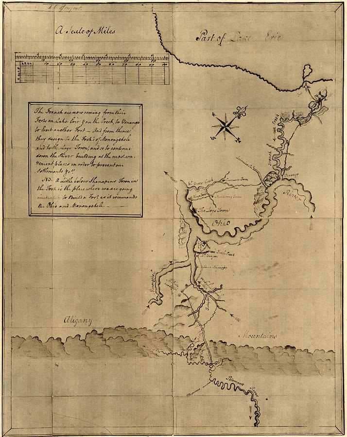 City Photograph - George Washingtons Map, Accompanying by Everett