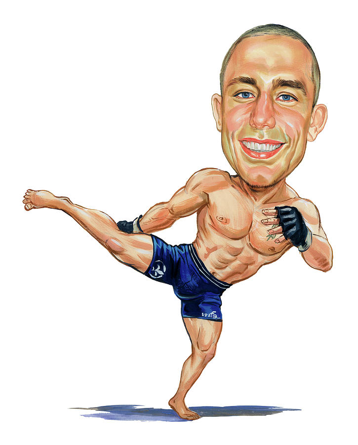 Georges St. Pierre Painting by Art  