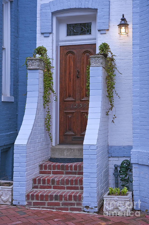 Georgetown University Photograph - Georgetown Washington D.C. Historic Doorway by David Zanzinger