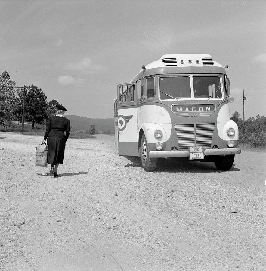 Georgia Bus Travel, 1943 Photograph by Granger