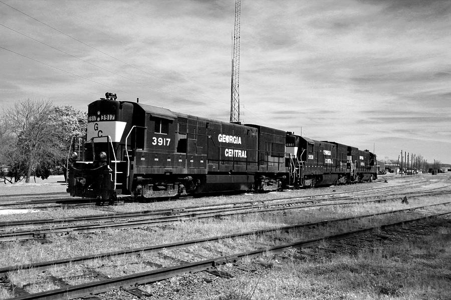 Georgia Central Railroad in Black and white Photograph by Joseph C Hinson