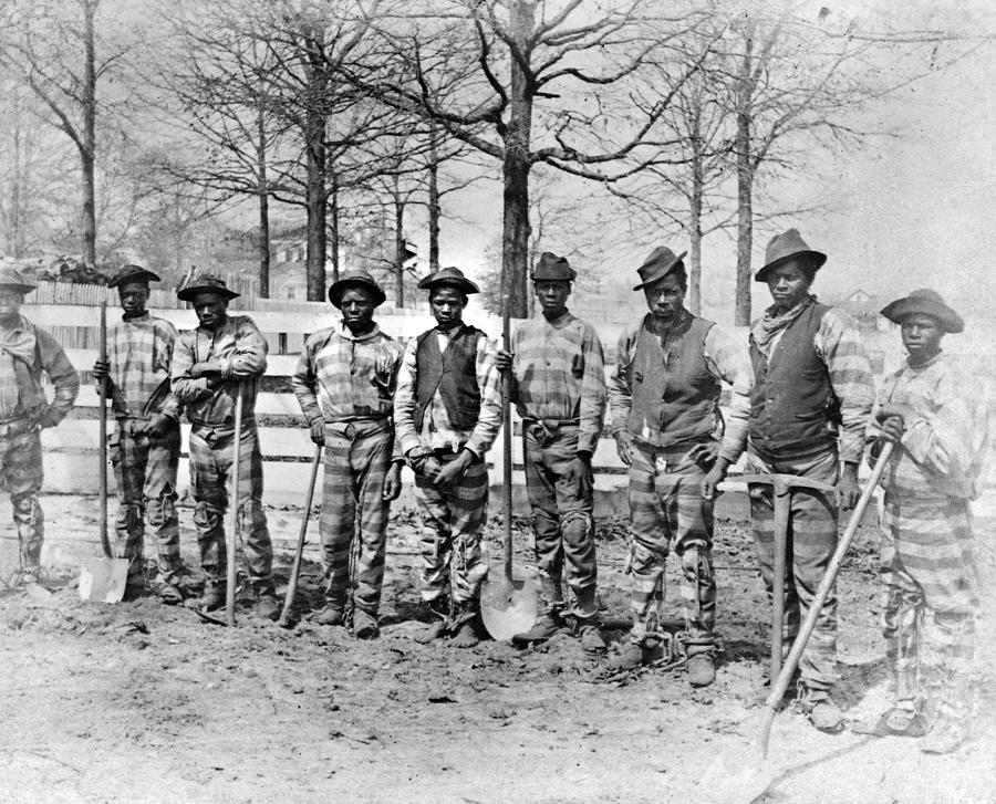 1905 Chain Gang PHOTO Black Negro Prisoners Jail Inmates Georgia Convicts Prison