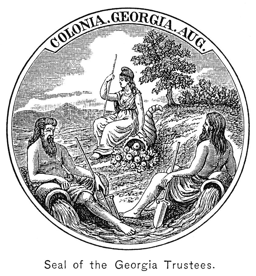 Georgia Colonial Seal Painting by Granger