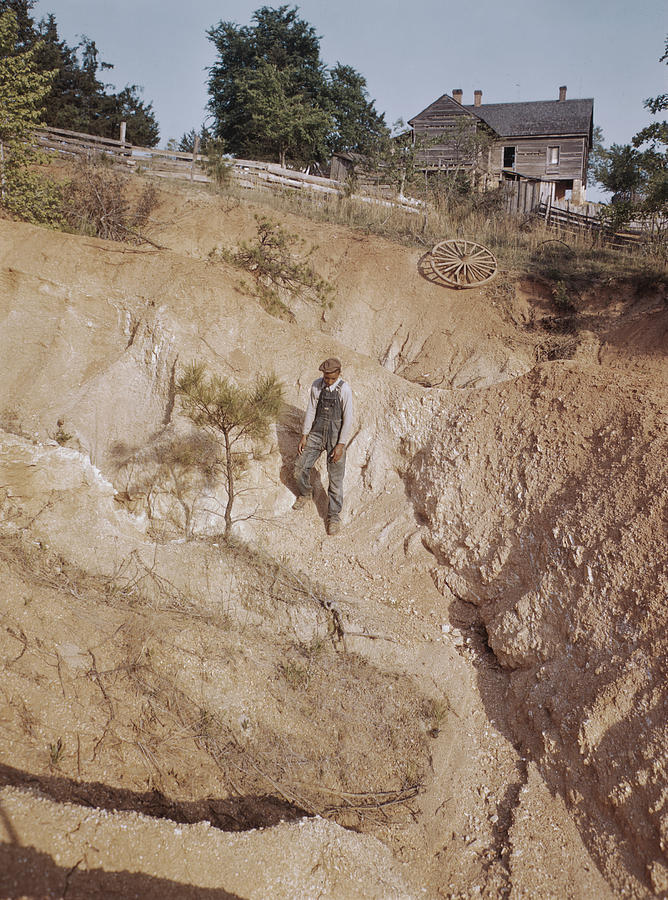 Georgia Erosion, 1941 Photograph by Granger