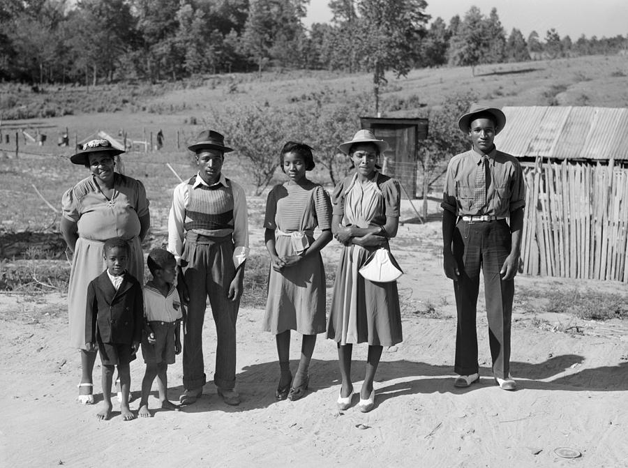 Georgia Farm Family, 1941 Photograph by Granger