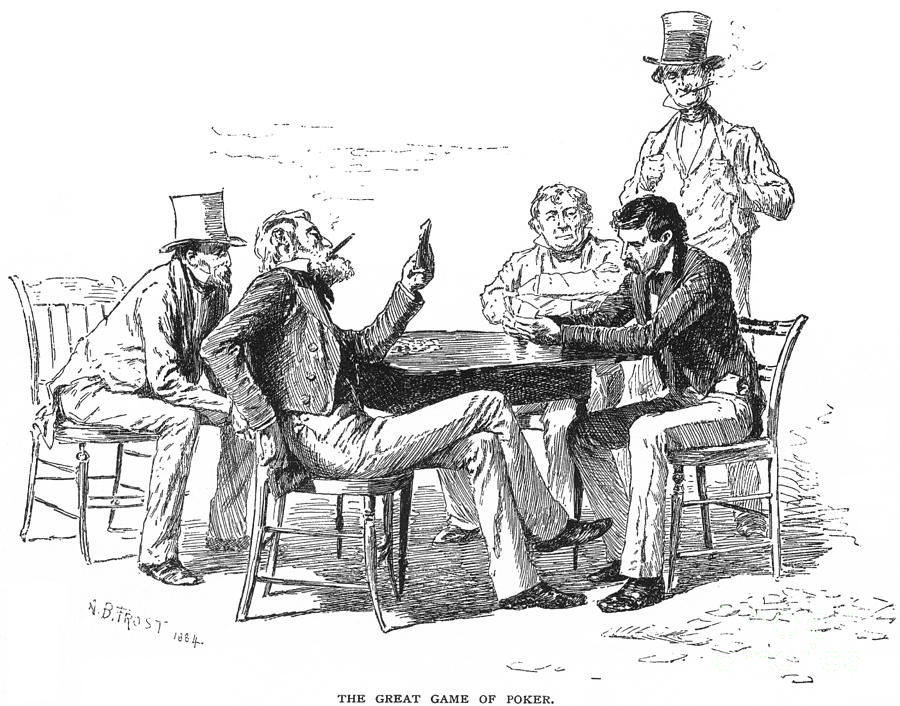 GEORGIA: POKER GAME, 1840s Photograph by Granger