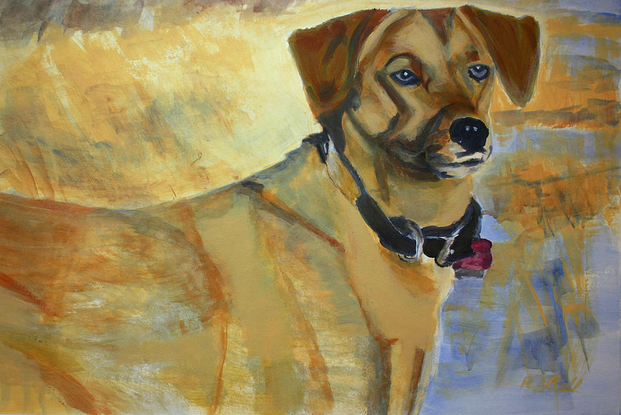 Dog Painting - Georgia by Randy Bell