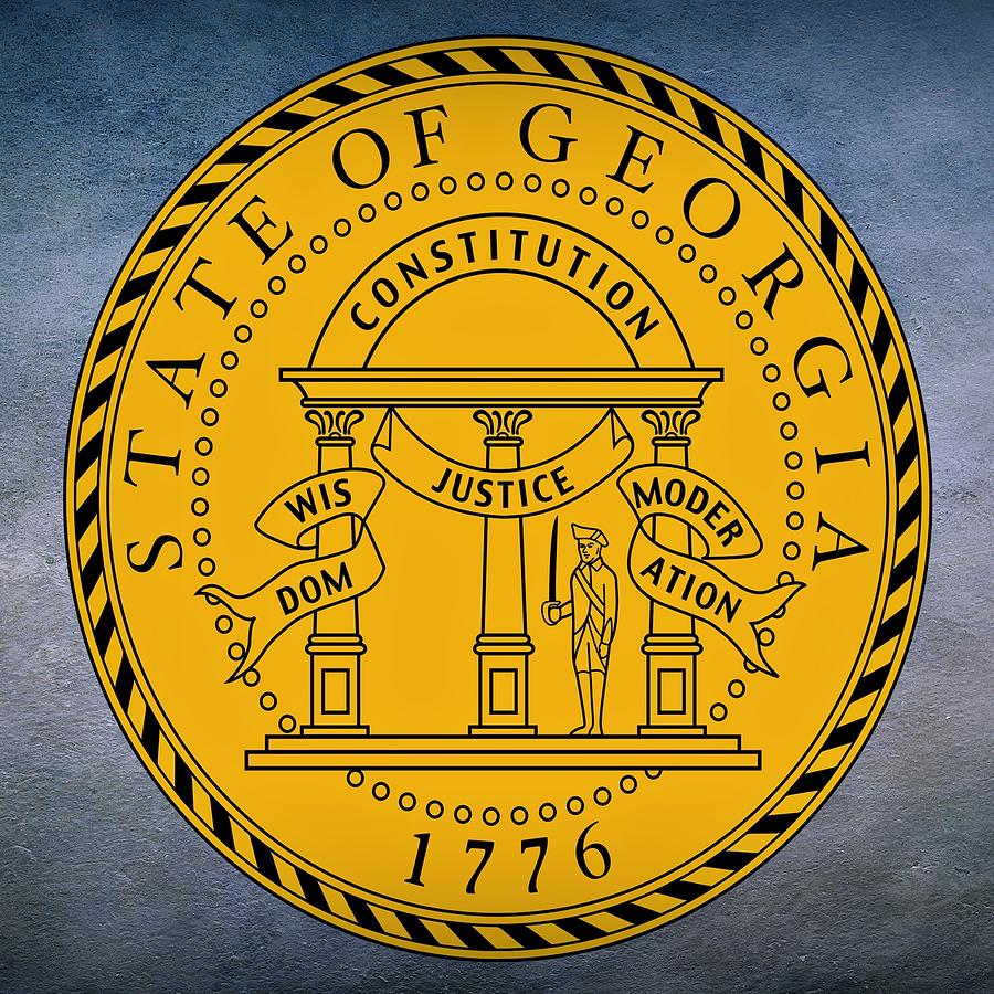 Georgia State Seal Digital Art By Movie Poster Prints Fine Art America