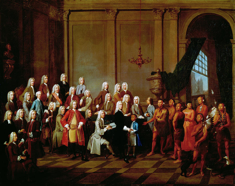 Georgia Trustees, 1734 Painting by Granger
