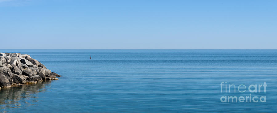 Georgian Bay on a calm day Photograph by Les Palenik