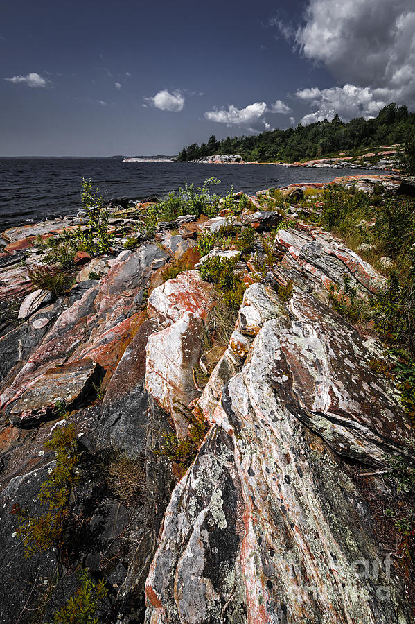 Georgian Bay rocks Photograph by Elena Elisseeva