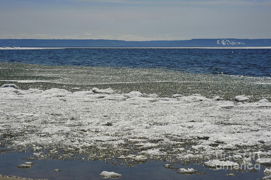 Spring Photograph - Georgian Bay Spring Ice by Elaine Mikkelstrup