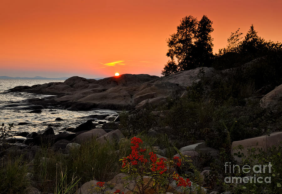 Georgian Bay Sunset Photograph by Les Palenik