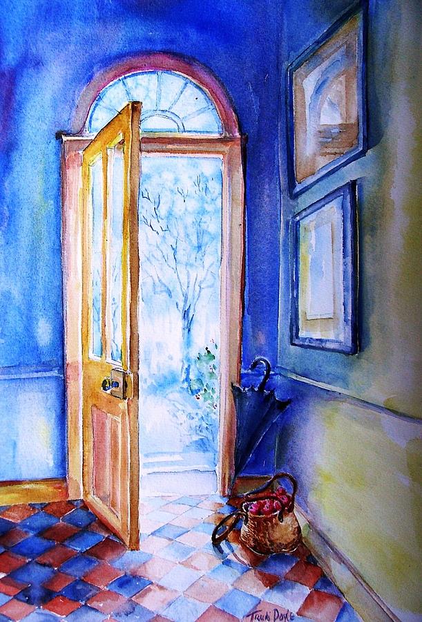 Winter Doorway Ireland    Painting by Trudi Doyle