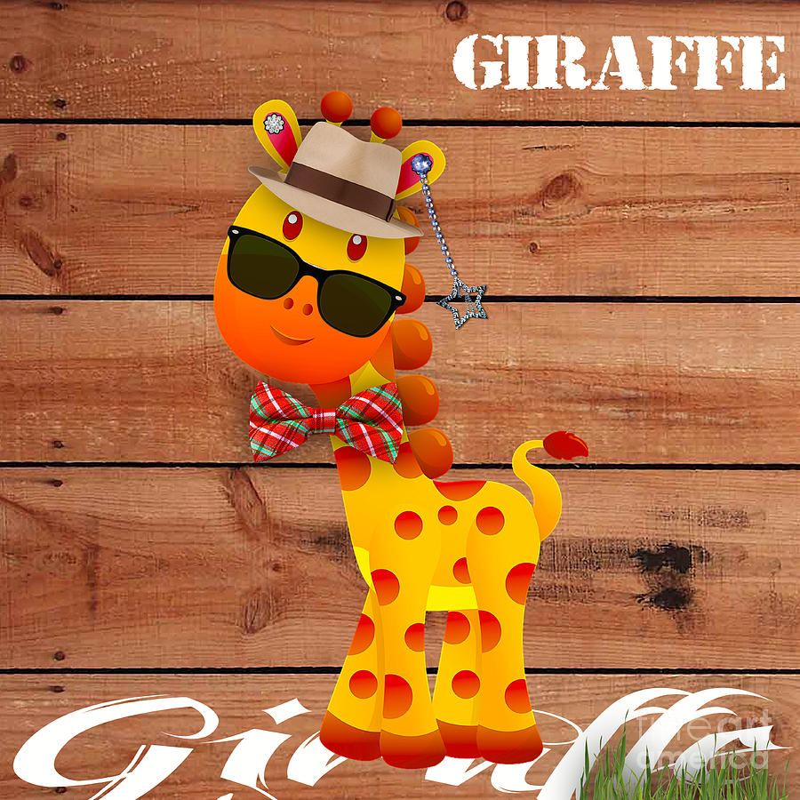 Georgie Giraffe Collection Mixed Media by Marvin Blaine