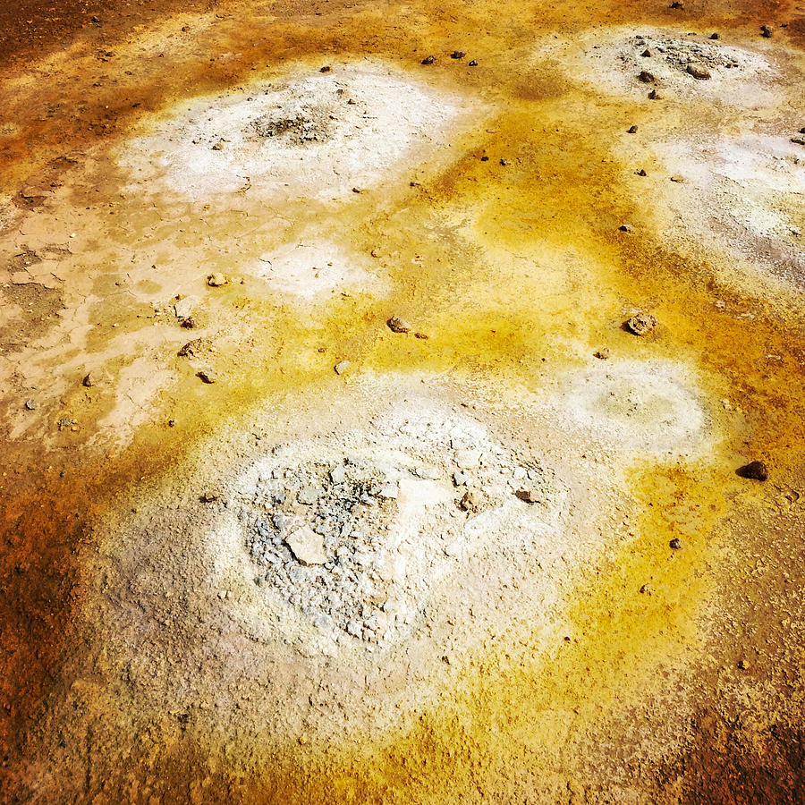 Abstract Photograph - Geothermal area detail Iceland by Matthias Hauser