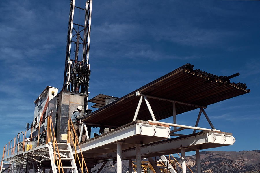 Reno Photograph - Geothermal Core Exploration Drill Rig by Theodore Clutter