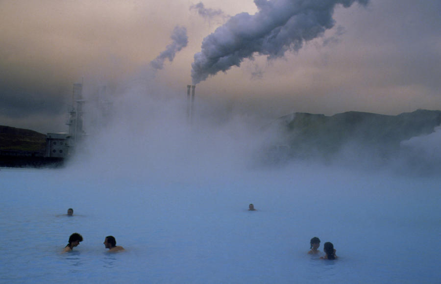 Geothermal Power Station At Svartsengi Photograph by Simon Fraser/science Photo Library