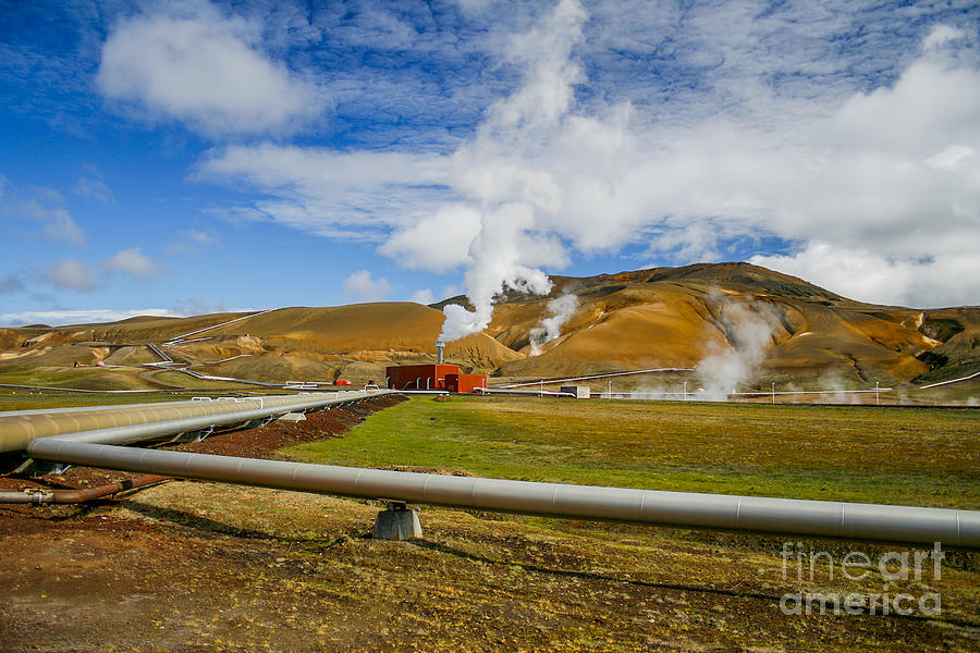 Geothermal power station  Photograph by Patricia Hofmeester
