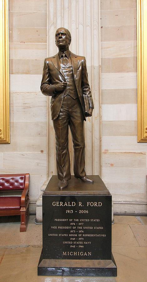 Gerald Ford - U S Capitol Statuary Photograph by Allen Beatty