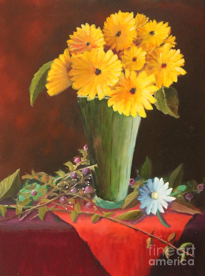 Daisy Painting - Gerbera Daisies  by Bob Williams