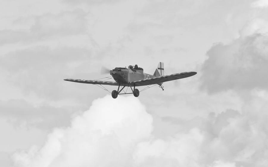 Vintage Photograph - German Fighter Plane by Maj Seda