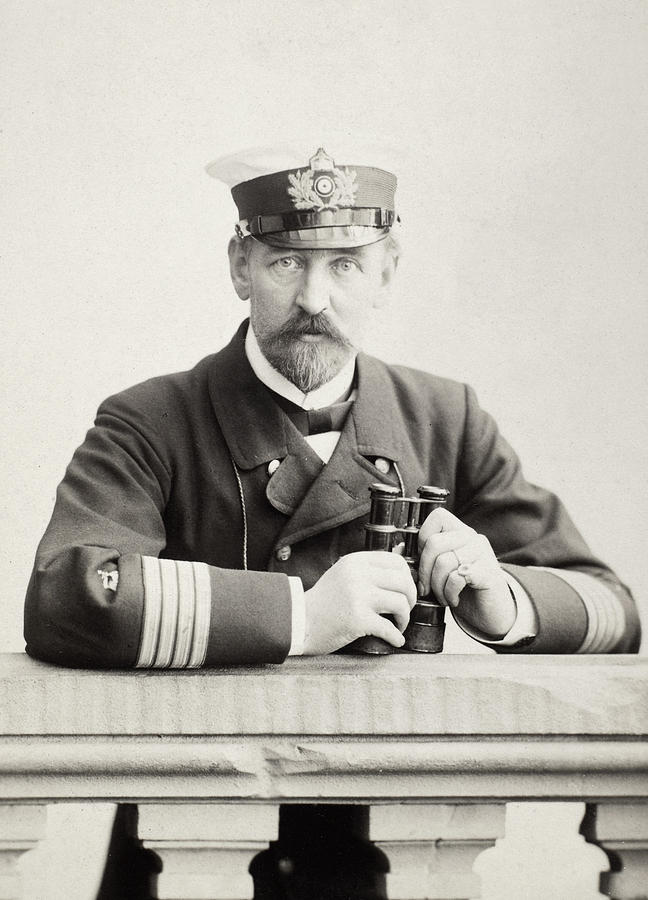 German Naval Officer, 1898 Photograph by Granger