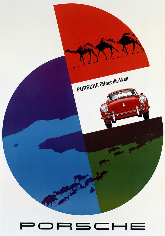 German Porsche Car Poster Photograph by Georgia Clare