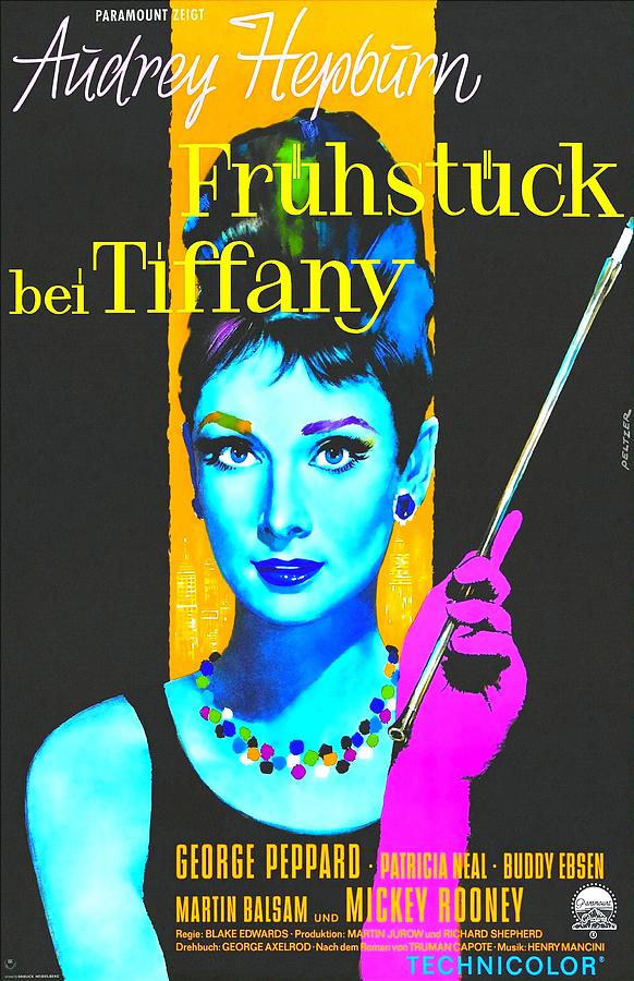 German Poster Of Breakfast At Tiffanys Photograph By Art Cinema Gallery 