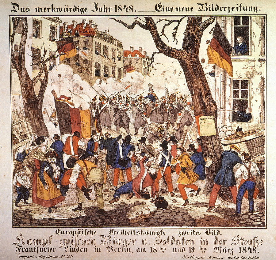 German Revolution, 1848 Painting by Granger