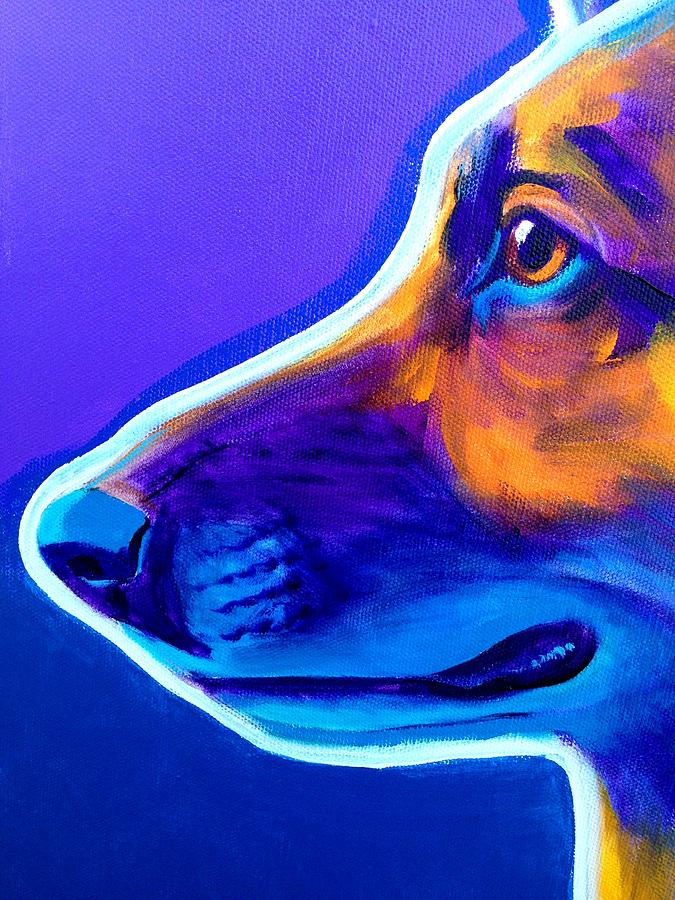 German Shepherd - Face Painting by Dawg Painter