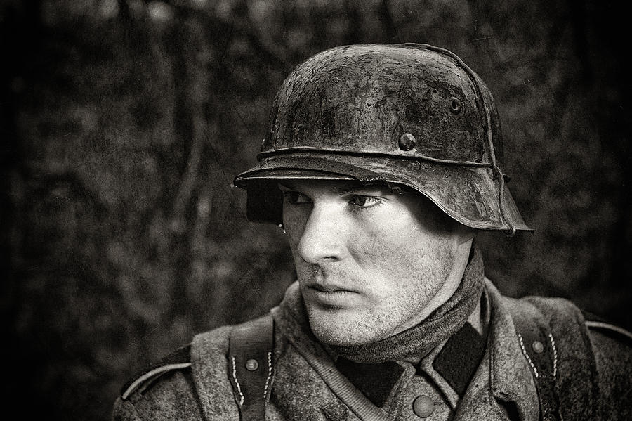 German Soldier - WWII - Portrait Photograph by LifeJourneys