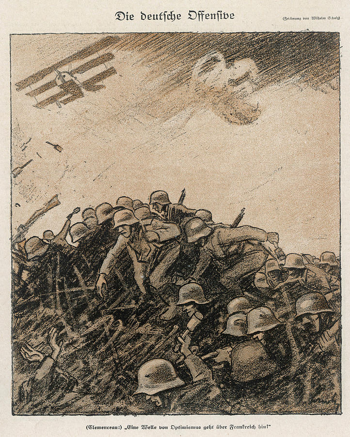 German Spring Offensive The Germans Drawing by Mary Evans Picture ...