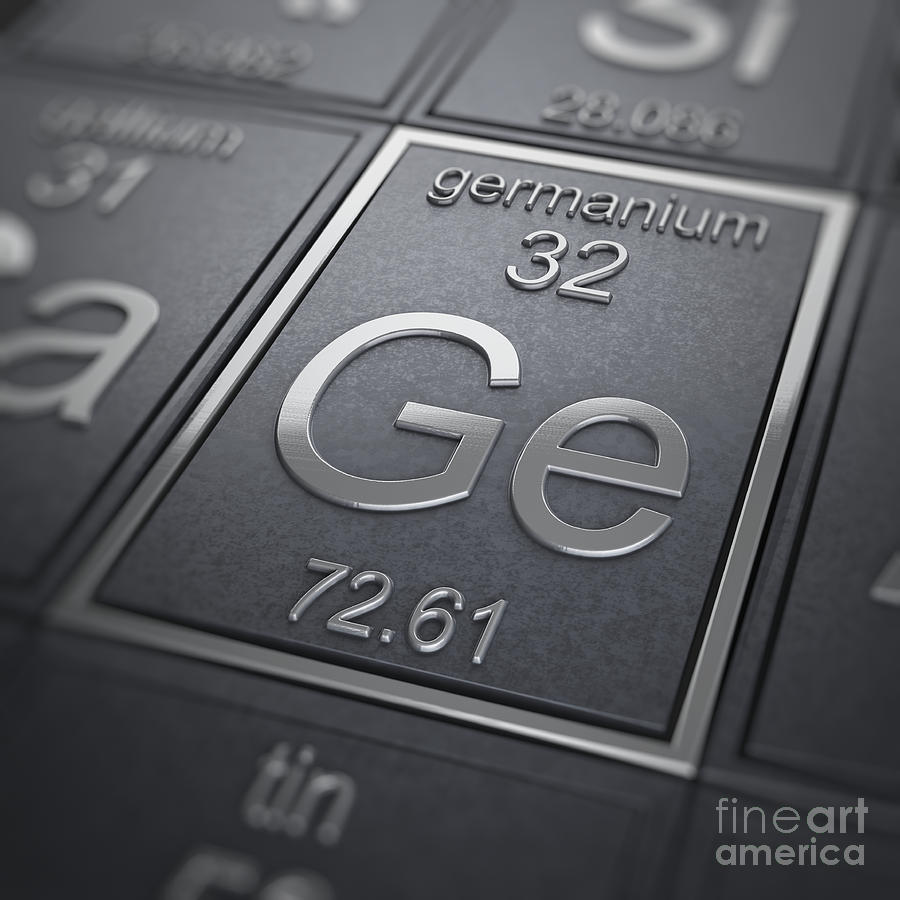 Periodic Table Photograph - Germanium Chemical Element by Science Picture Co