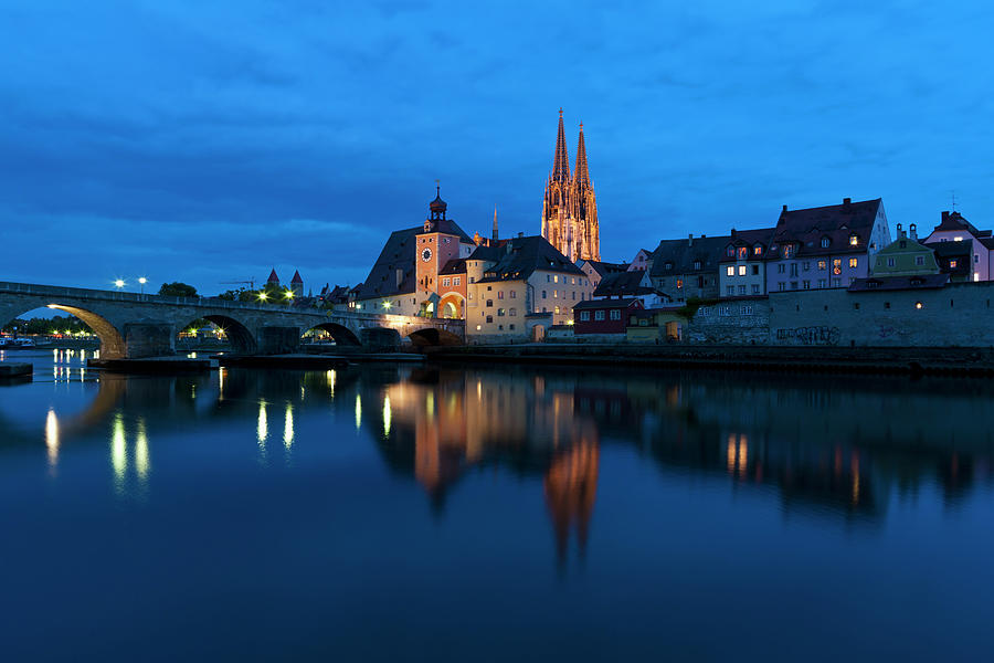 Germany, Bavaria, Regensburg, View Of Photograph by Westend61