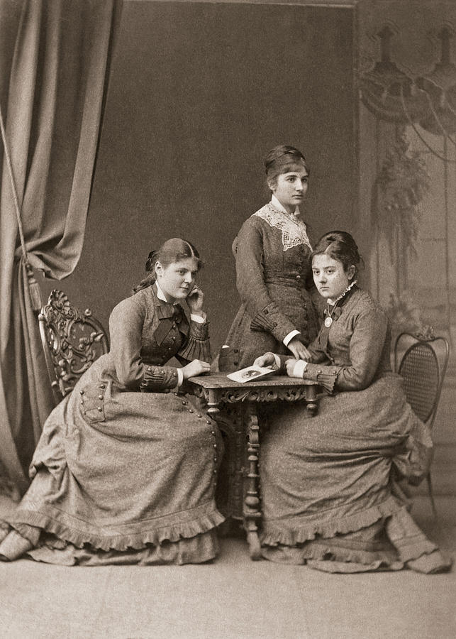 Germany Sisters, C1880 Photograph by Granger