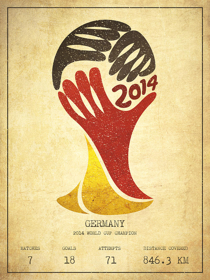 Soccer Digital Art - Germany World Cup Champion by Aged Pixel