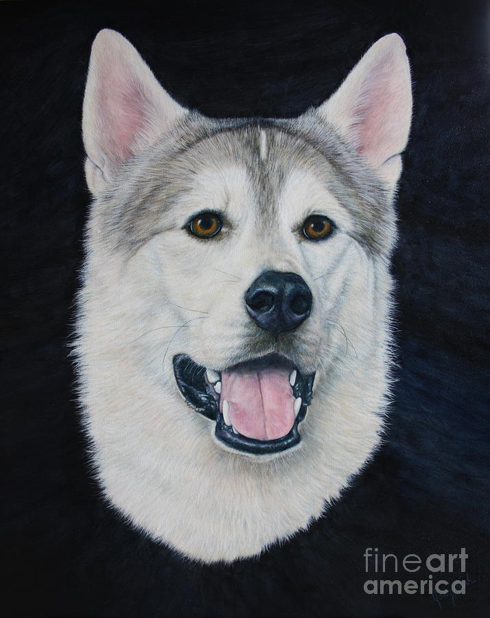 Husky Painting - Geronimo by Joey Nash