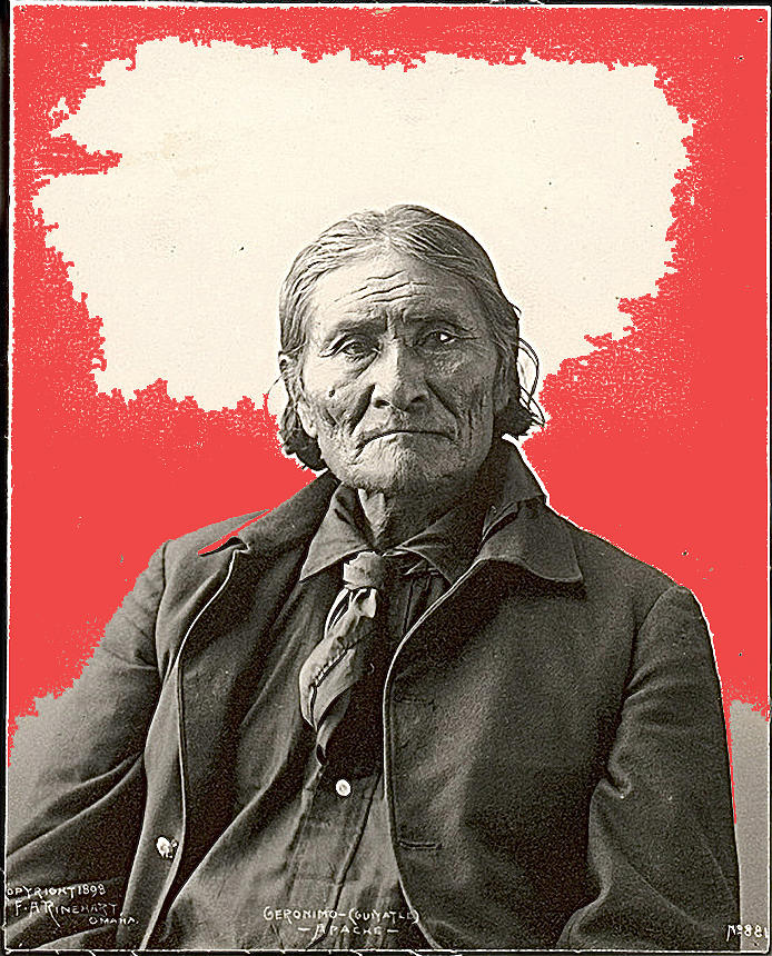 Geronimo portrait R. Rinehart photo Omaha Nebraska 1898-2013 Photograph by David Lee Guss