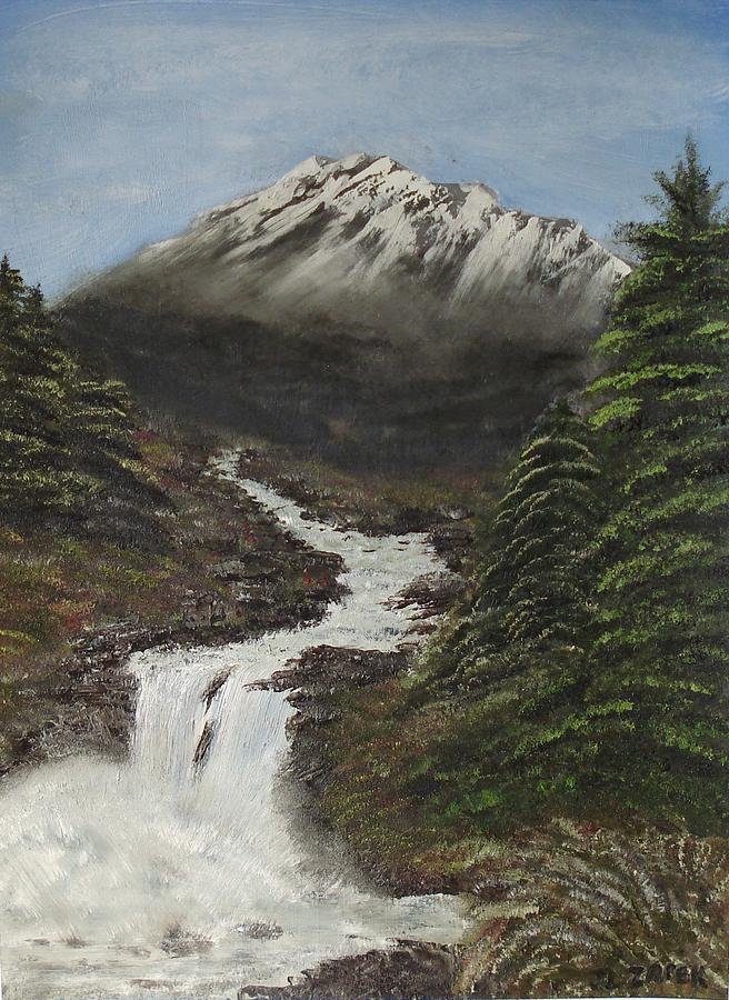 Gerris Mountain Painting by J L Zarek