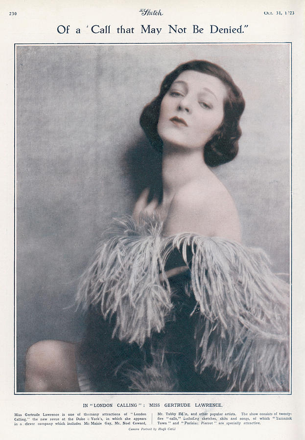 Gertrude Lawrence (1898 - 1952) Photograph by Mary Evans Picture ...