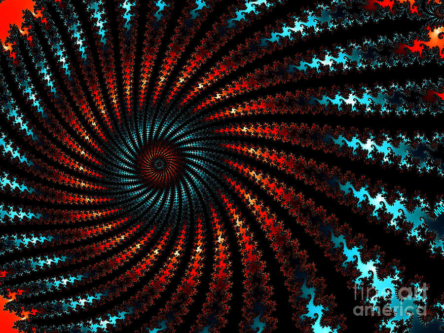 Gestalt Spiral Digital Art by Amanda Collins