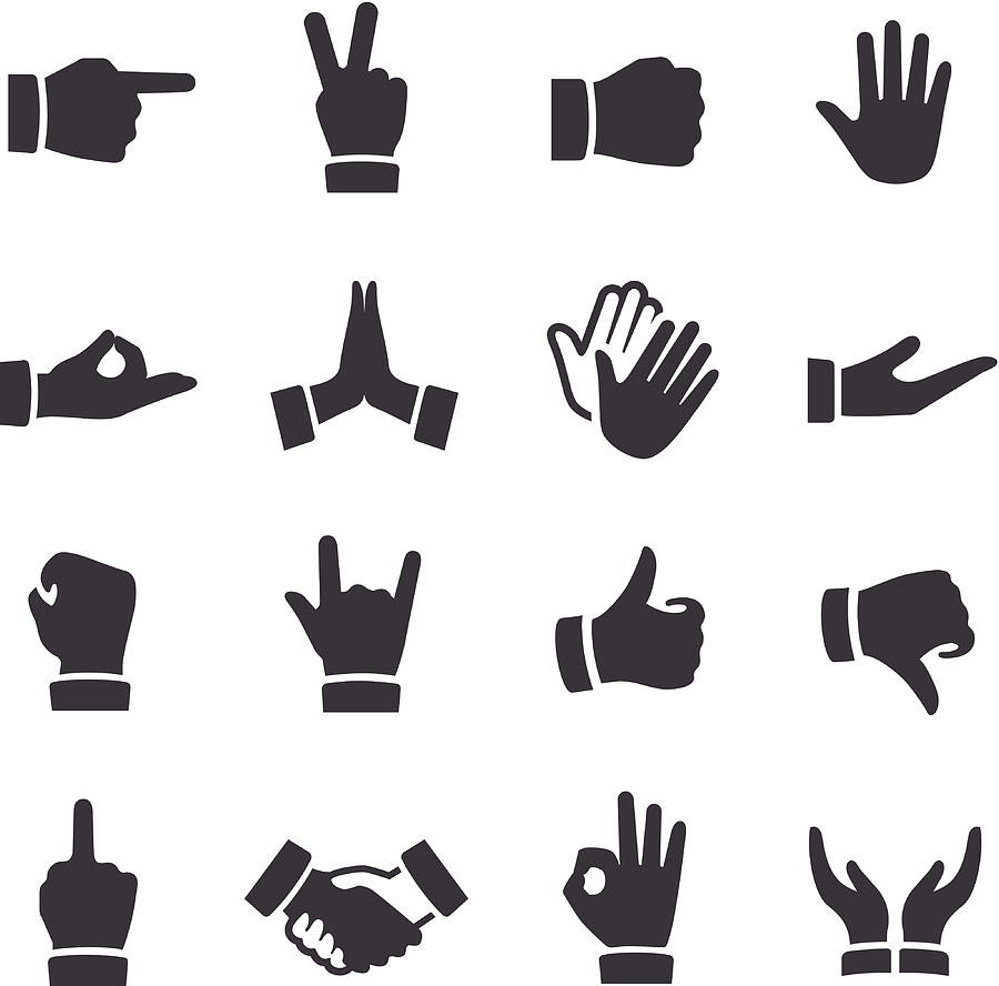 Gesture Icons - Acme Series Drawing by -victor-