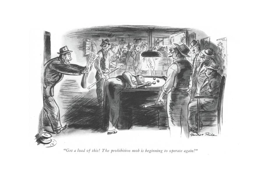 Get A Load Of This! The Prohibition Mob Drawing by Garrett Price