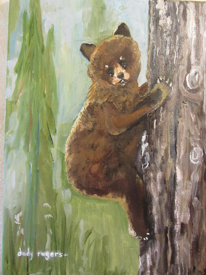 Get Away Bear Painting by Dody Rogers