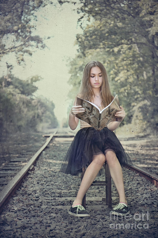 Book Photograph - Get On The Right Track by Evelina Kremsdorf