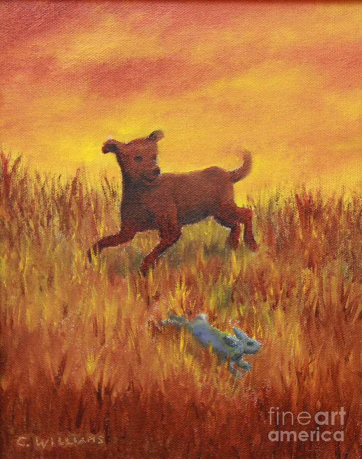 Get That Rabbit Painting by Clyde Williams - Fine Art America